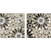 Framed Alhambra Tile Neutral 2 Piece Art Print Set