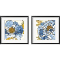 Framed Camilles Peony Indigo 2 Piece Framed Art Print Set