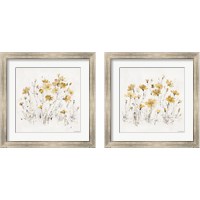 Framed Wildflowers Yellow 2 Piece Framed Art Print Set