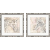 Framed 'Gray Head 2 Piece Framed Art Print Set' border=