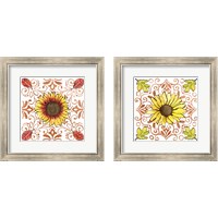 Framed 'October Garden 2 Piece Framed Art Print Set' border=