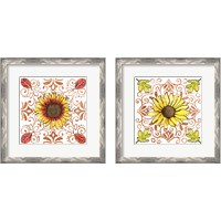 Framed 'October Garden 2 Piece Framed Art Print Set' border=