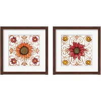 Framed 'October Garden 2 Piece Framed Art Print Set' border=