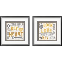 Framed Lock Your Love 2 Piece Framed Art Print Set