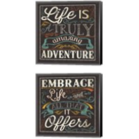 Framed Life Is 2 Piece Canvas Print Set