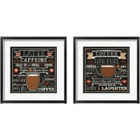 Framed 'Java Talk 2 Piece Framed Art Print Set' border=