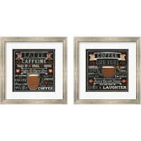 Framed 'Java Talk 2 Piece Framed Art Print Set' border=