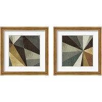 Framed 'Triangulawesome Square 2 Piece Framed Art Print Set' border=
