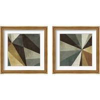 Framed 'Triangulawesome Square 2 Piece Framed Art Print Set' border=
