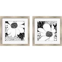 Framed Feeling Groovy Black and White 2 Piece Framed Art Print Set