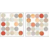 Framed Dots II Square 2 Piece Art Print Set