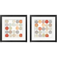 Framed Dots II Square 2 Piece Framed Art Print Set