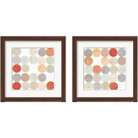 Framed 'Dots II Square 2 Piece Framed Art Print Set' border=