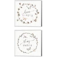 Framed 'Country Weekend 2 Piece Canvas Print Set' border=