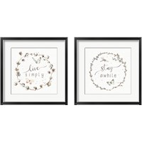 Framed 'Country Weekend 2 Piece Framed Art Print Set' border=