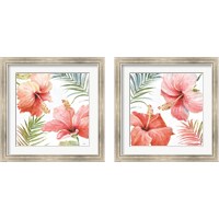 Framed Tropical Blush 2 Piece Framed Art Print Set