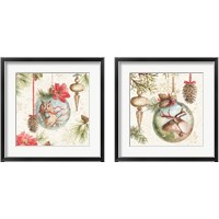 Framed 'Woodland Holiday 2 Piece Framed Art Print Set' border=