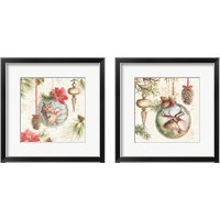 Framed 'Woodland Holiday 2 Piece Framed Art Print Set' border=