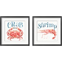 Framed 'Beach House Kitchen 2 Piece Framed Art Print Set' border=