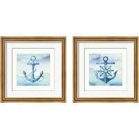 Framed 'Sea Life 2 Piece Framed Art Print Set' border=