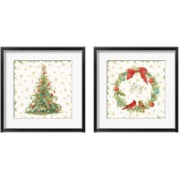 Framed 'Precious Holiday 2 Piece Framed Art Print Set' border=