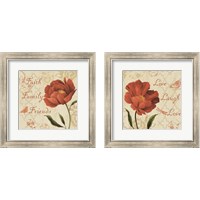 Framed 'Faith Family Friends 2 Piece Framed Art Print Set' border=