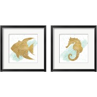 Framed Silver Sea Life 2 Piece Framed Art Print Set