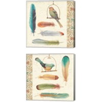 Framed Feather Tales 2 Piece Canvas Print Set
