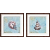 Framed 'Treasures from the Sea Watercolor 2 Piece Framed Art Print Set' border=