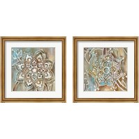 Framed 'Henna Blue 2 Piece Framed Art Print Set' border=