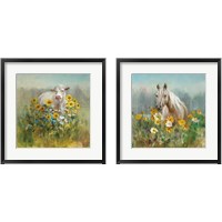 Framed 'Farm and Field2 Piece Framed Art Print Set' border=