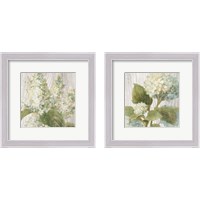 Framed 'Scented Cottage Florals 2 Piece Framed Art Print Set' border=