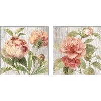 Framed 'Scented Cottage Florals 2 Piece Art Print Set' border=