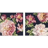 Framed 'Mixed Floral 2 Piece Art Print Set' border=