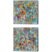 Framed 'Confetti 2 Piece Canvas Print Set' border=