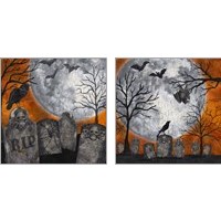 Framed 'Something Wicked Graveyard 2 Piece Art Print Set' border=