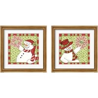 Framed Sentimental Snowmen 2 Piece Framed Art Print Set