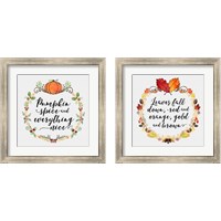 Framed Pumpkin Spice 2 Piece Framed Art Print Set