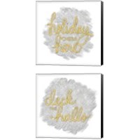 Framed Holiday Cheer  2 Piece Canvas Print Set