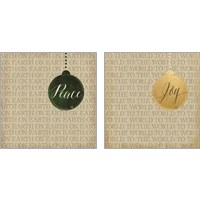 Framed Christmas Ornaments 2 Piece Art Print Set