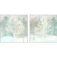 Framed 'Winter Wonder 2 Piece Art Print Set' border=