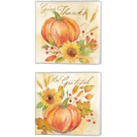 Framed 'Welcome Fall  2 Piece Canvas Print Set' border=