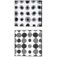 Framed 'Watermark Black and White 2 Piece Canvas Print Set' border=