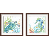 Framed 'Sea Life Serenade 2 Piece Framed Art Print Set' border=