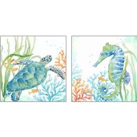 Framed Sea Life Serenade 2 Piece Art Print Set