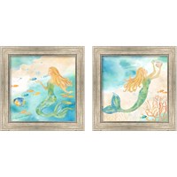 Framed Sea Splash Mermaid 2 Piece Framed Art Print Set