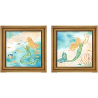 Framed Sea Splash Mermaid 2 Piece Framed Art Print Set