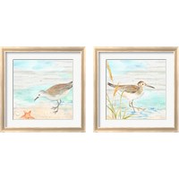 Framed 'Sandpiper Beach 2 Piece Framed Art Print Set' border=