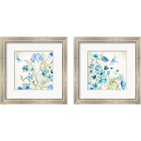 Framed Wildflowers and Butterflies 2 Piece Framed Art Print Set