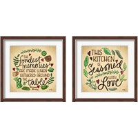 Framed 'Kitchen Memories 2 Piece Framed Art Print Set' border=